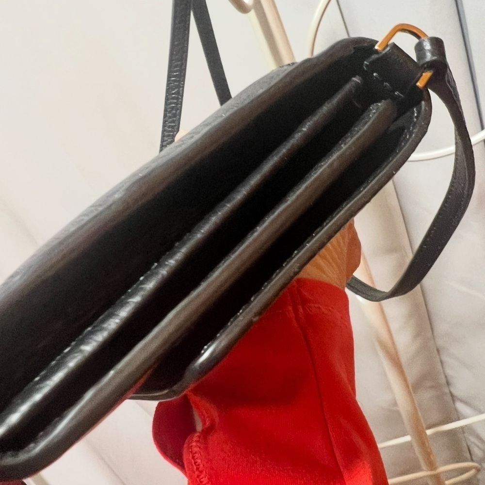 Kate Spade New York Black Pebbled Leather Wallet on Chain Crossbody - Picture 7 of 15